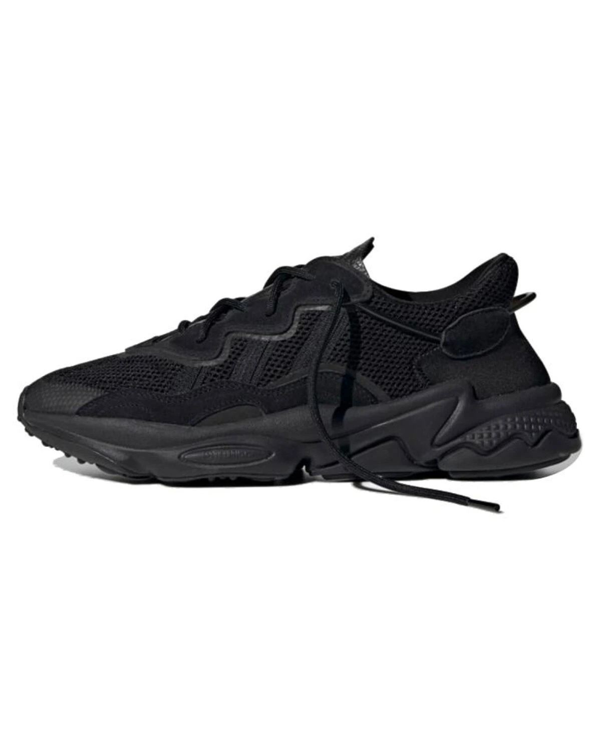 Adidas Originals Ozweego унисекс кроссовки черные кожаные картинка