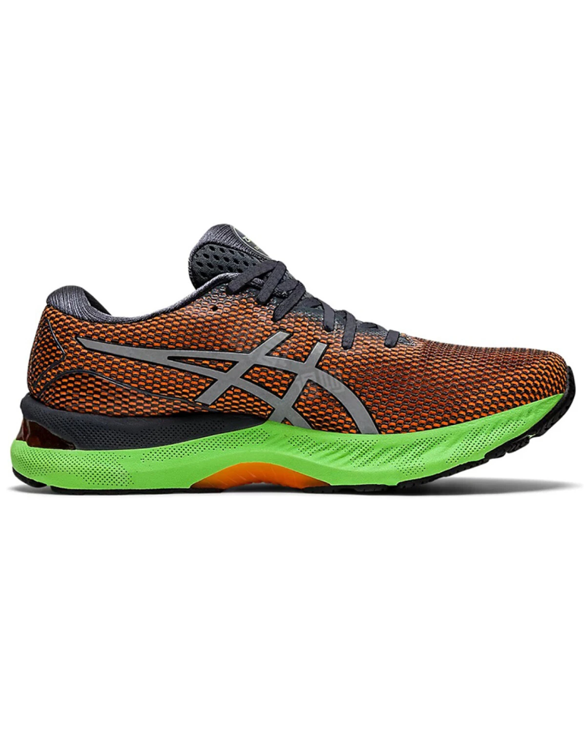 Asics GEL-Nimbus 23 мужские кроссовки для бега серо-оранжевые картинка