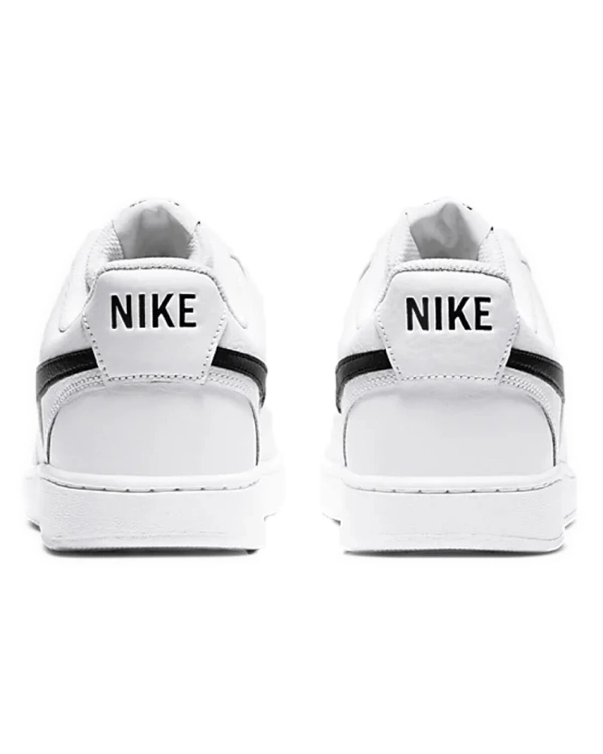 Nike Court Vision 1 unisex кроссовки белые с черным логотипом картинка