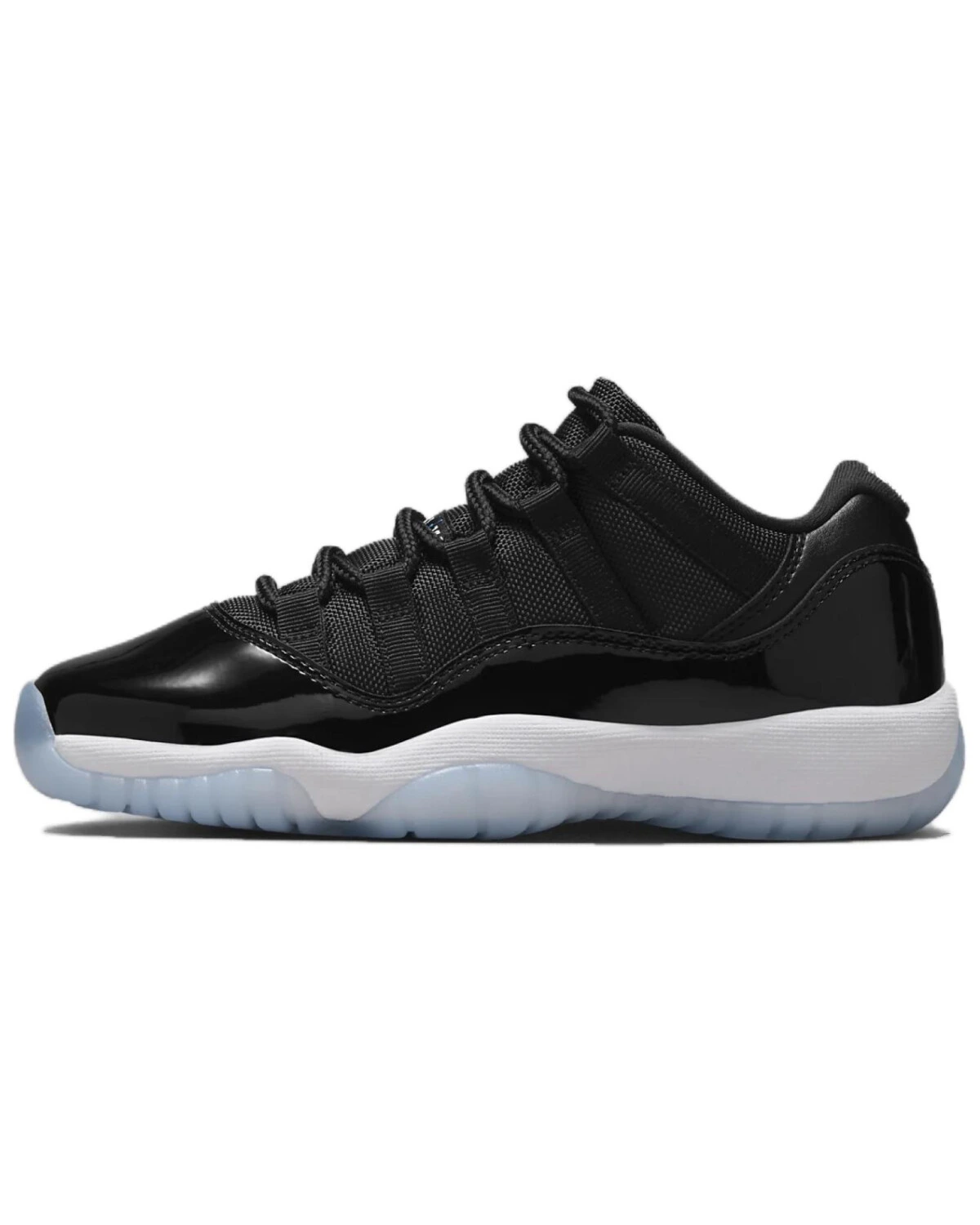 Jordan Air Jordan 11 детские кроссовки чёрно-белые с шнуровкой картинка