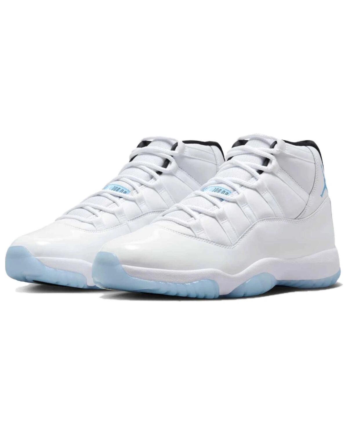 Jordan Air Jordan 11 унисекс кроссовки высокие бело-синие картинка