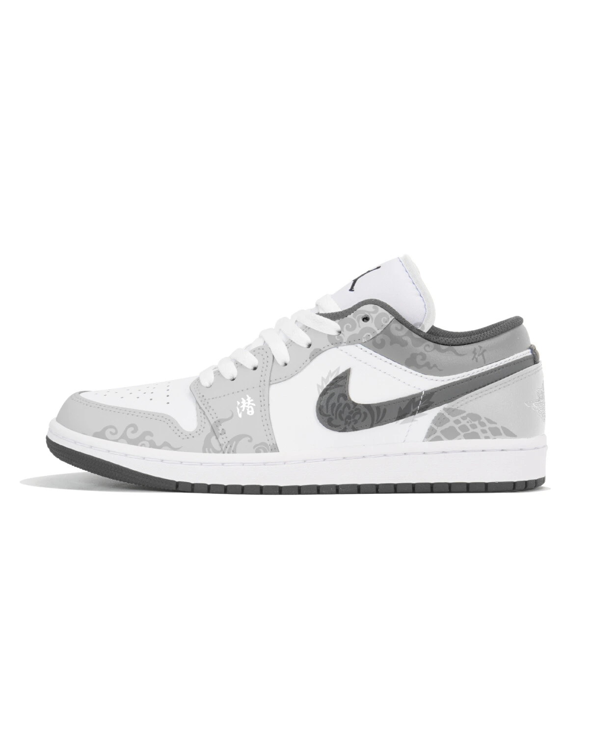 Jordan Air Jordan 1 Low CNY кроссовки серо-белые ретро с амортизацией картинка
