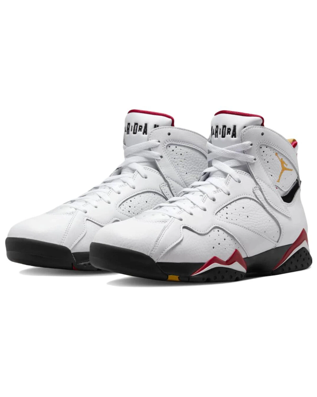 Jordan Air Jordan 7 унисекс кроссовки кожаные белые с черно-красными деталями картинка