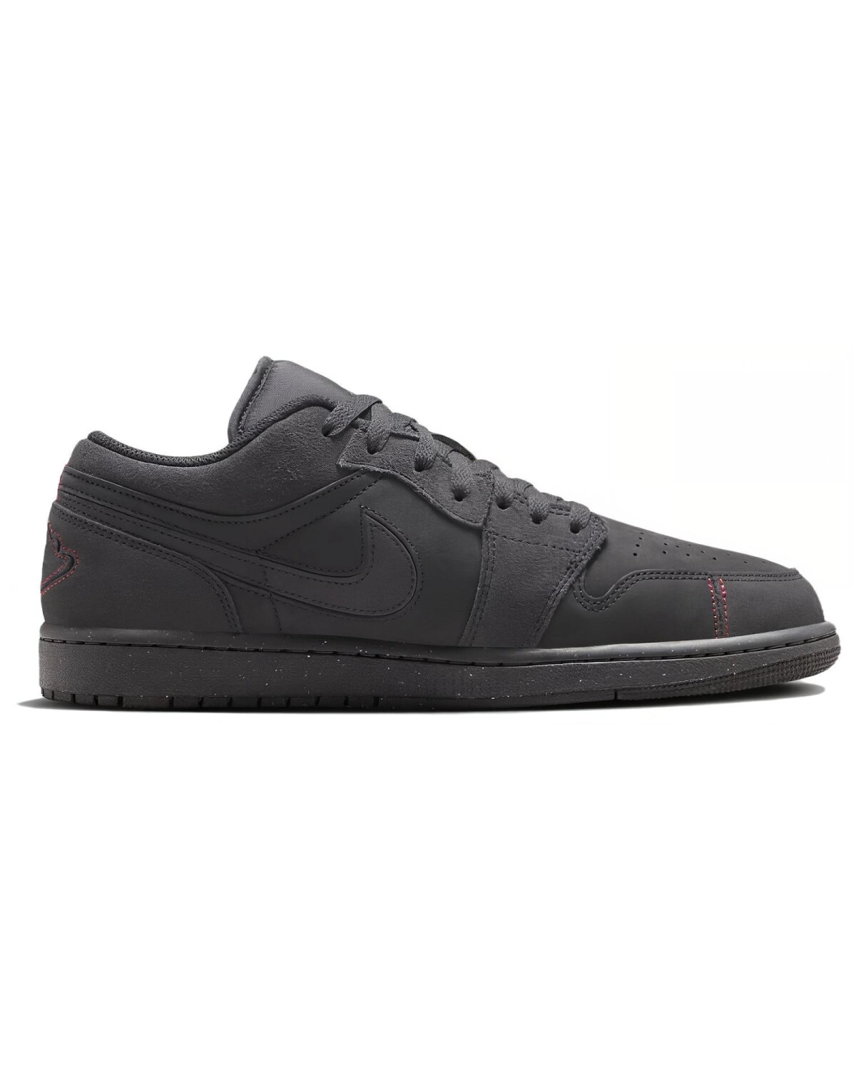 Jordan Air Jordan 1 унисекс кроссовки черно-серые из искусственной кожи картинка