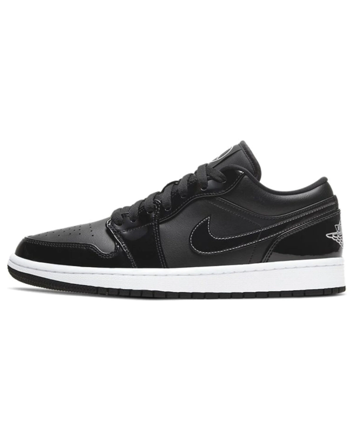Jordan Air Jordan 1 унисекс кроссовки из кожи чёрно-белые картинка