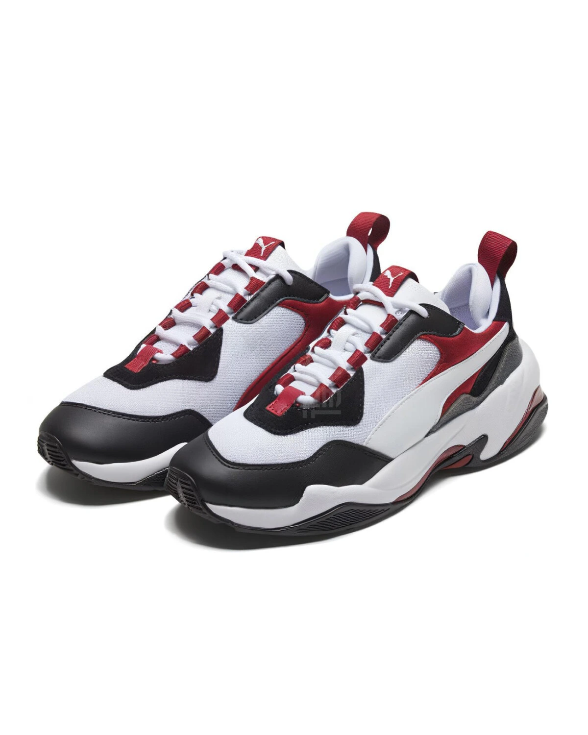 PUMA Thunder Fashion 2.0 кроссовки трендовые бело-черно-красные картинка