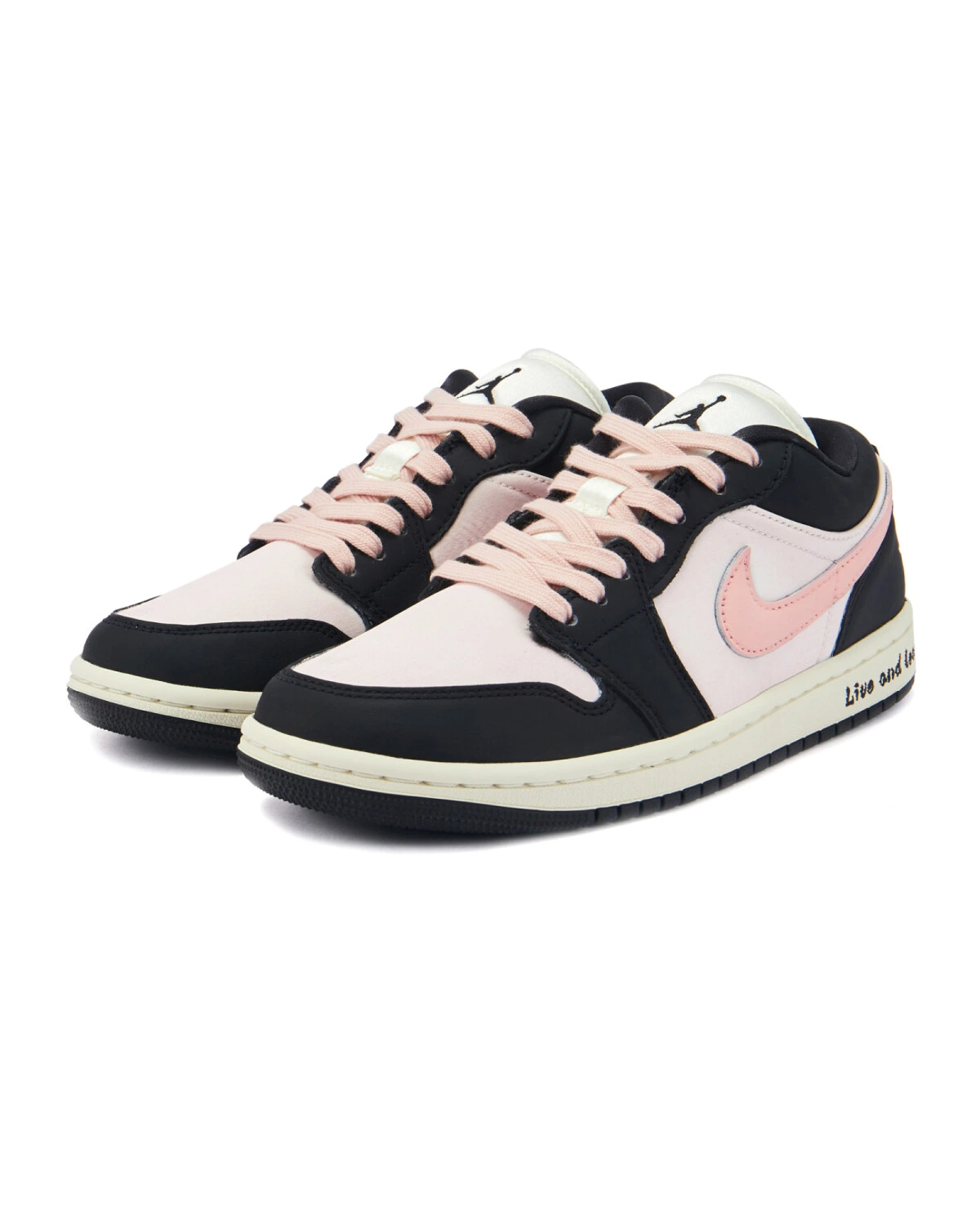 Jordan Air Jordan 1 Low женские кроссовки розовые с амортизацией и шнуровкой картинка