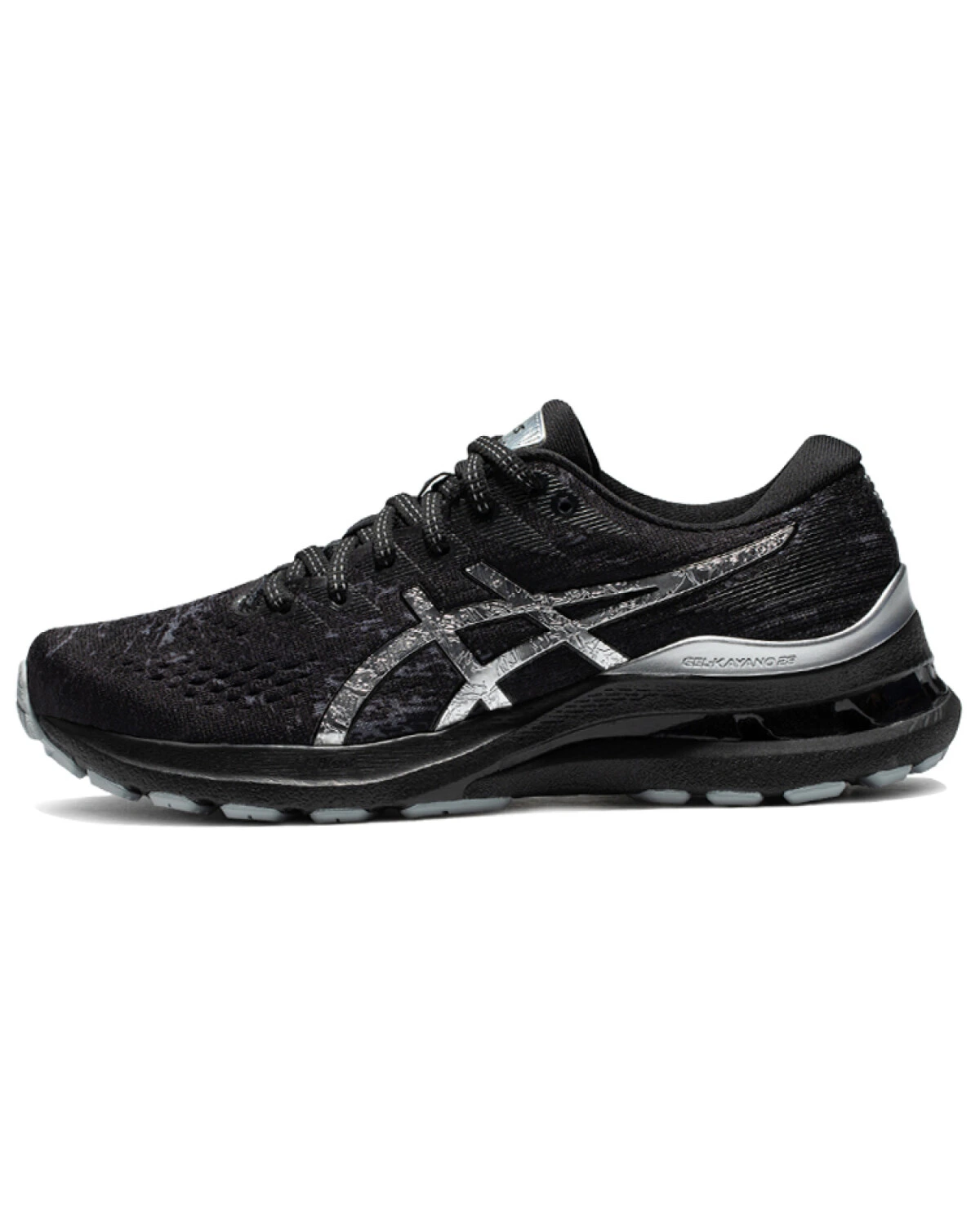Asics Gel-Kayano 28 Platinum женские кроссовки с амортизацией черно-серые картинка