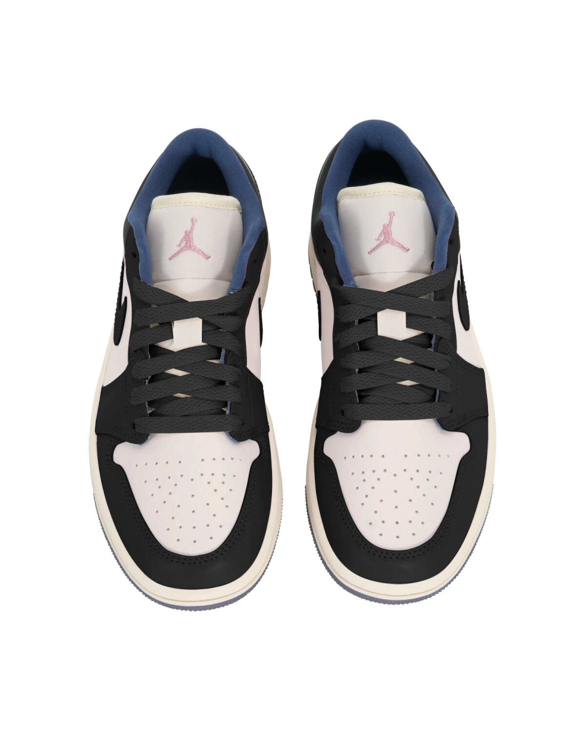 Jordan Air Jordan 1 женские кроссовки черно-розовые легкие и износостойкие картинка