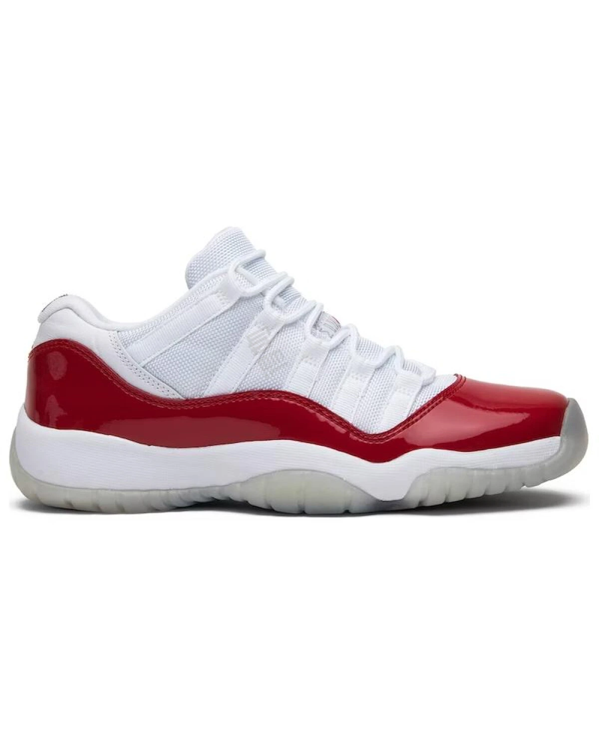 Jordan Air Jordan 11 Retro Low Cherry женские кроссовки бело-красные с амортизацией картинка