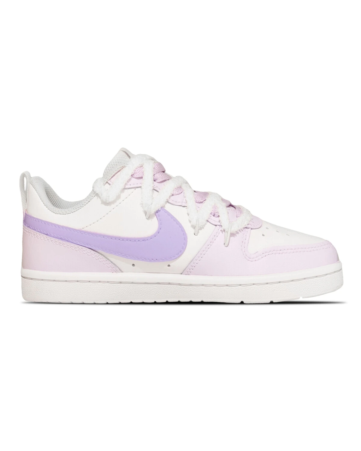 Nike Court Borough детские кожаные кеды фиолетовые картинка