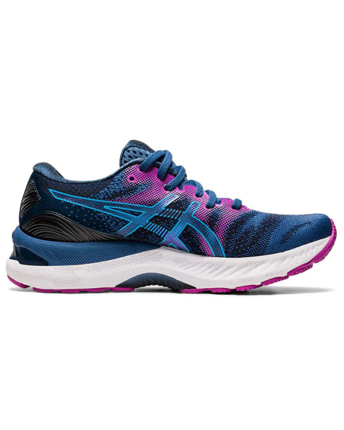 Asics GEL-Nimbus 23 женские спортивные кроссовки для бега темно-синие картинка