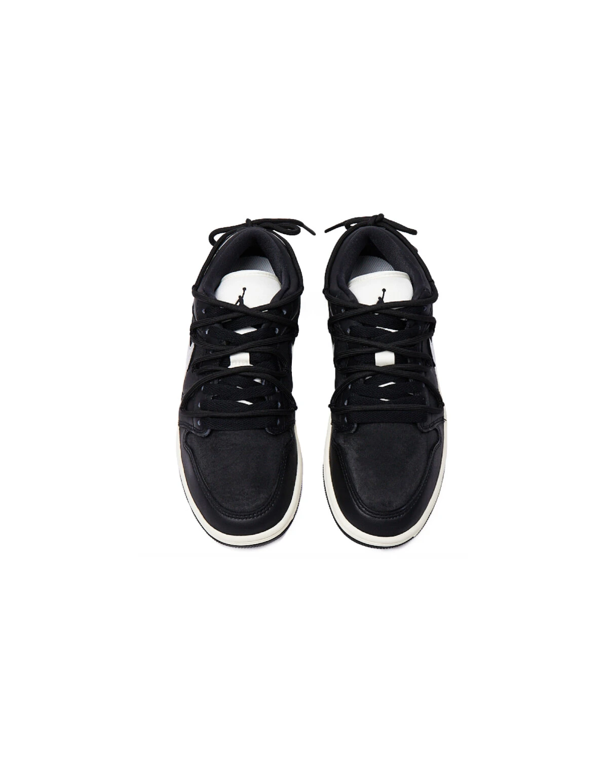 Jordan Air Jordan 1 Low женские кроссовки черно-серебряные с амортизацией и противоскользящей подошвой картинка