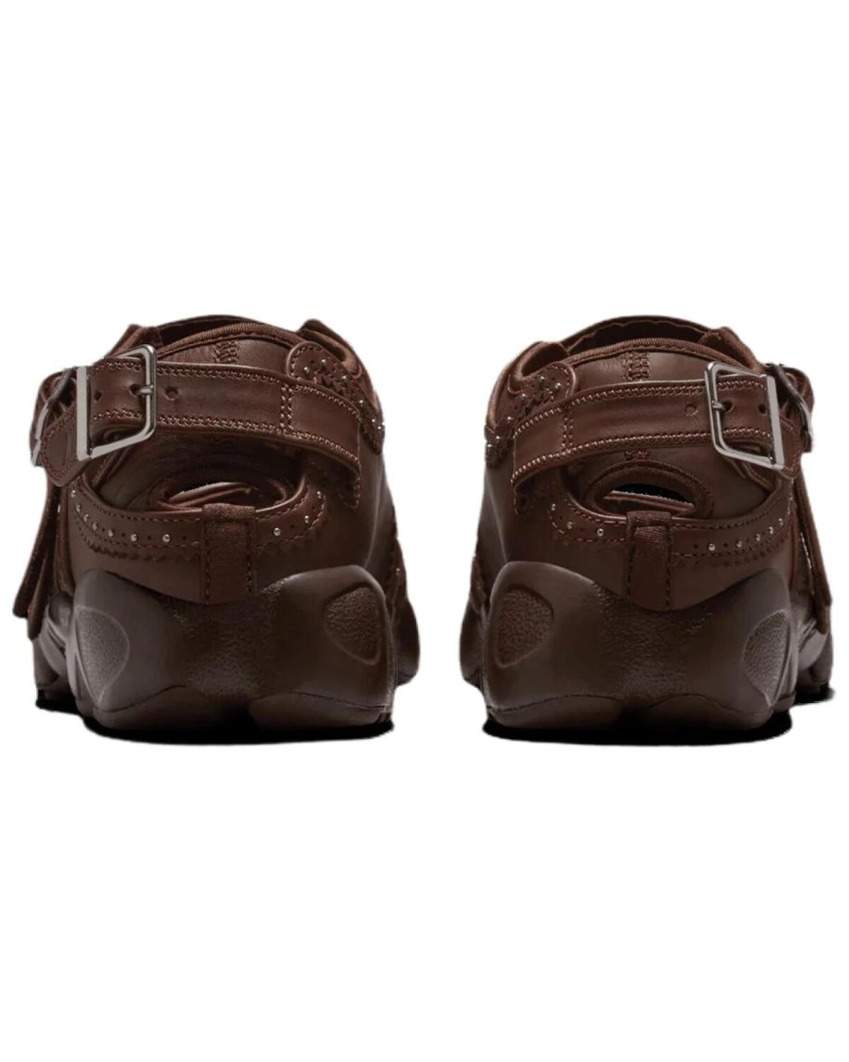 Nike Air Rift женские туфли на ремешках коричневые на платформе картинка