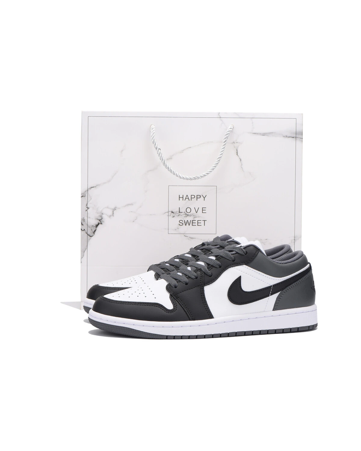Jordan Air Jordan 1 унисекс кроссовки баскетбольные черно-серые картинка