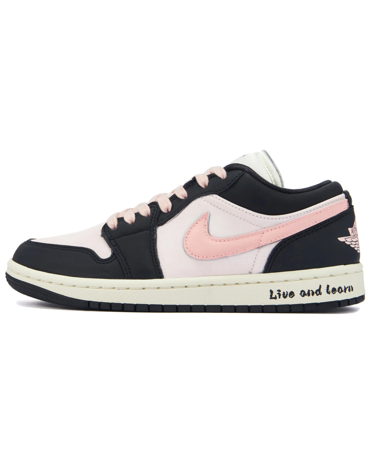 Jordan Air Jordan 1 Low женские кроссовки розовые с амортизацией и шнуровкой картинка