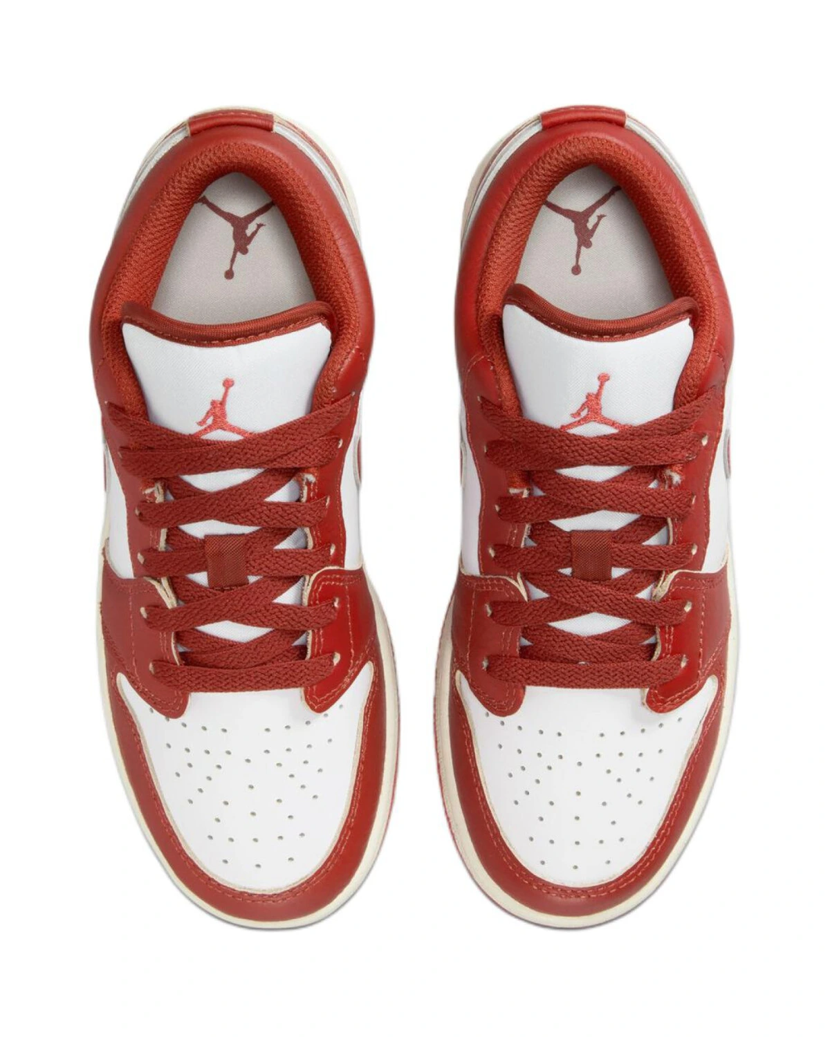 Jordan Air Jordan 1 детские кроссовки бело-красные картинка