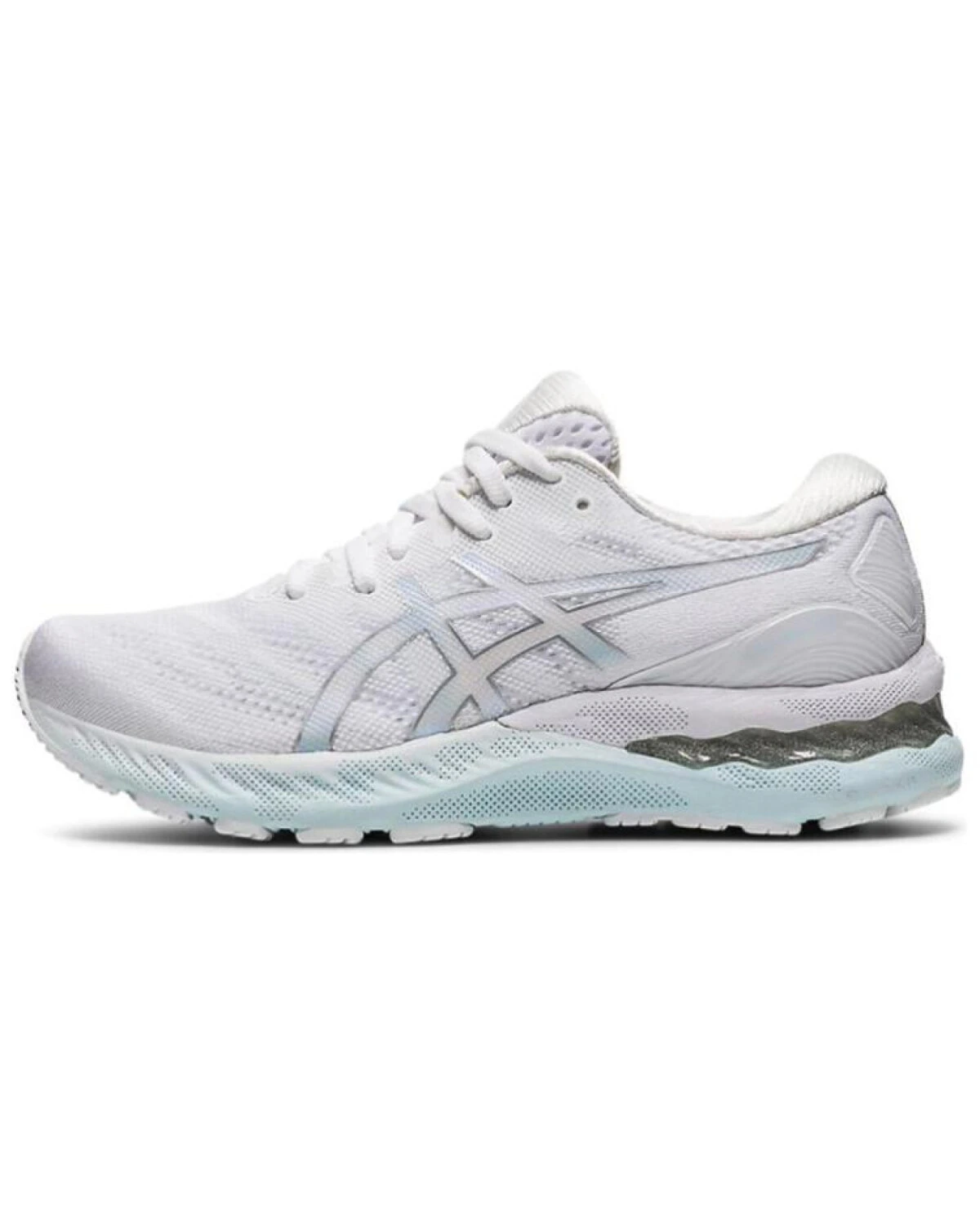 Asics женские кроссовки для бега сетчатые белые картинка
