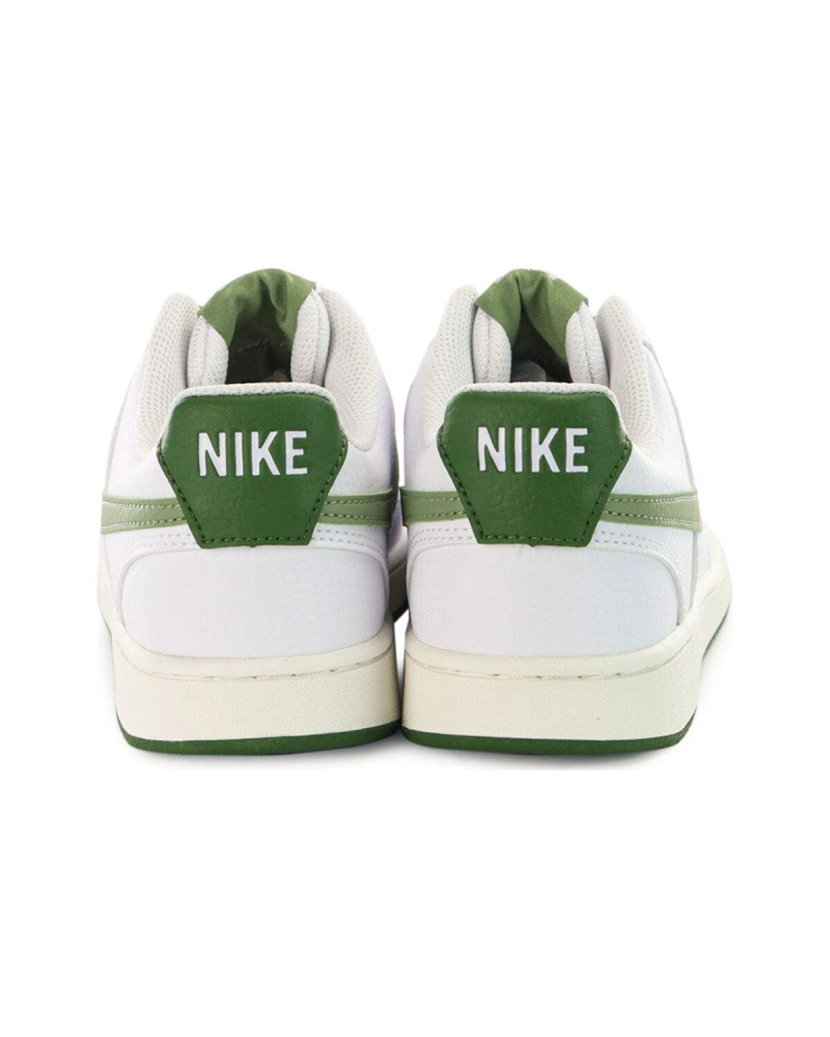 Nike Court Vision Low унисекс кроссовки белые с зеленым картинка