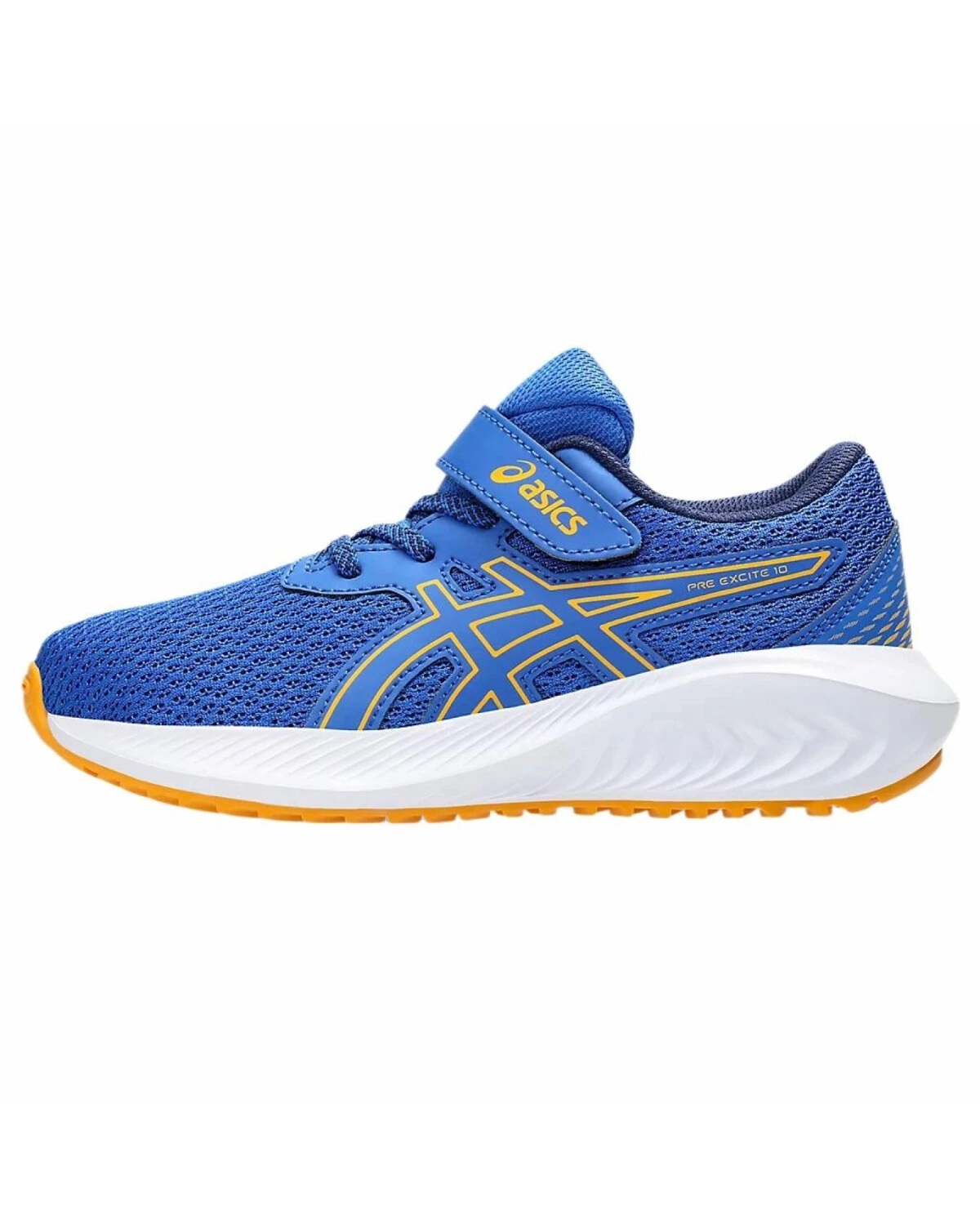 Asics Pre Excite 10 детские кроссовки с амортизацией голубые картинка