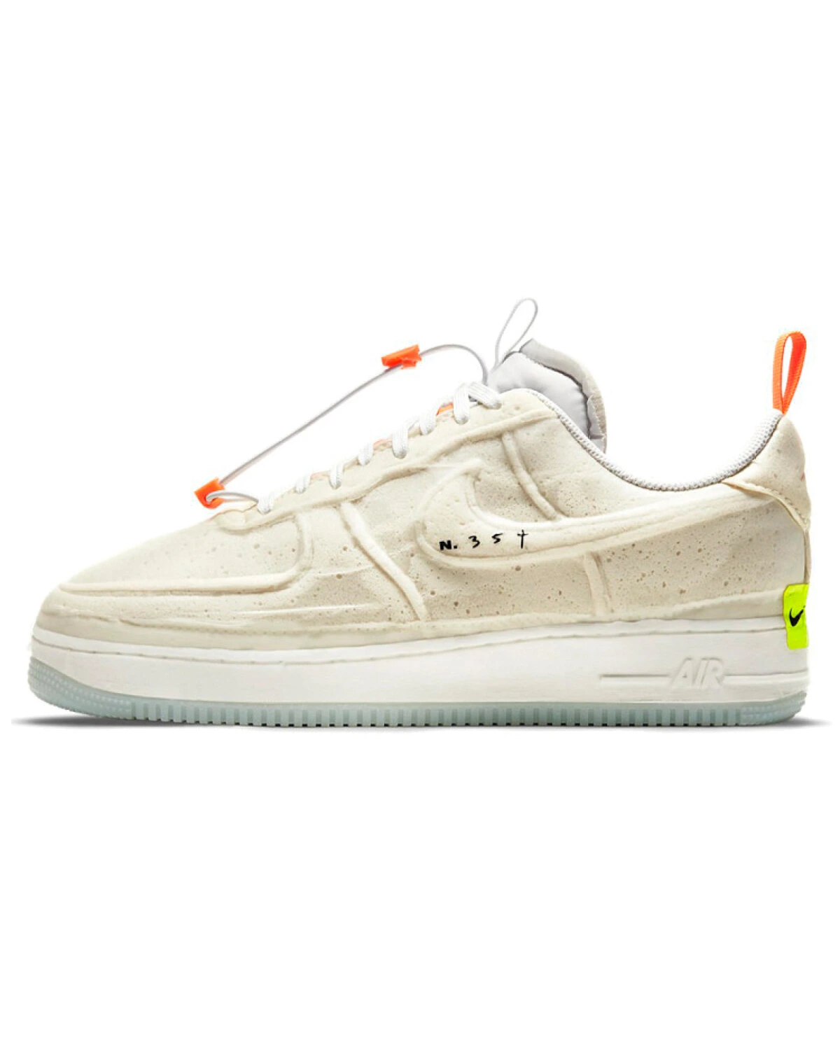 Nike Air Force 1 unisex кроссовки для скейтбординга бежевые картинка