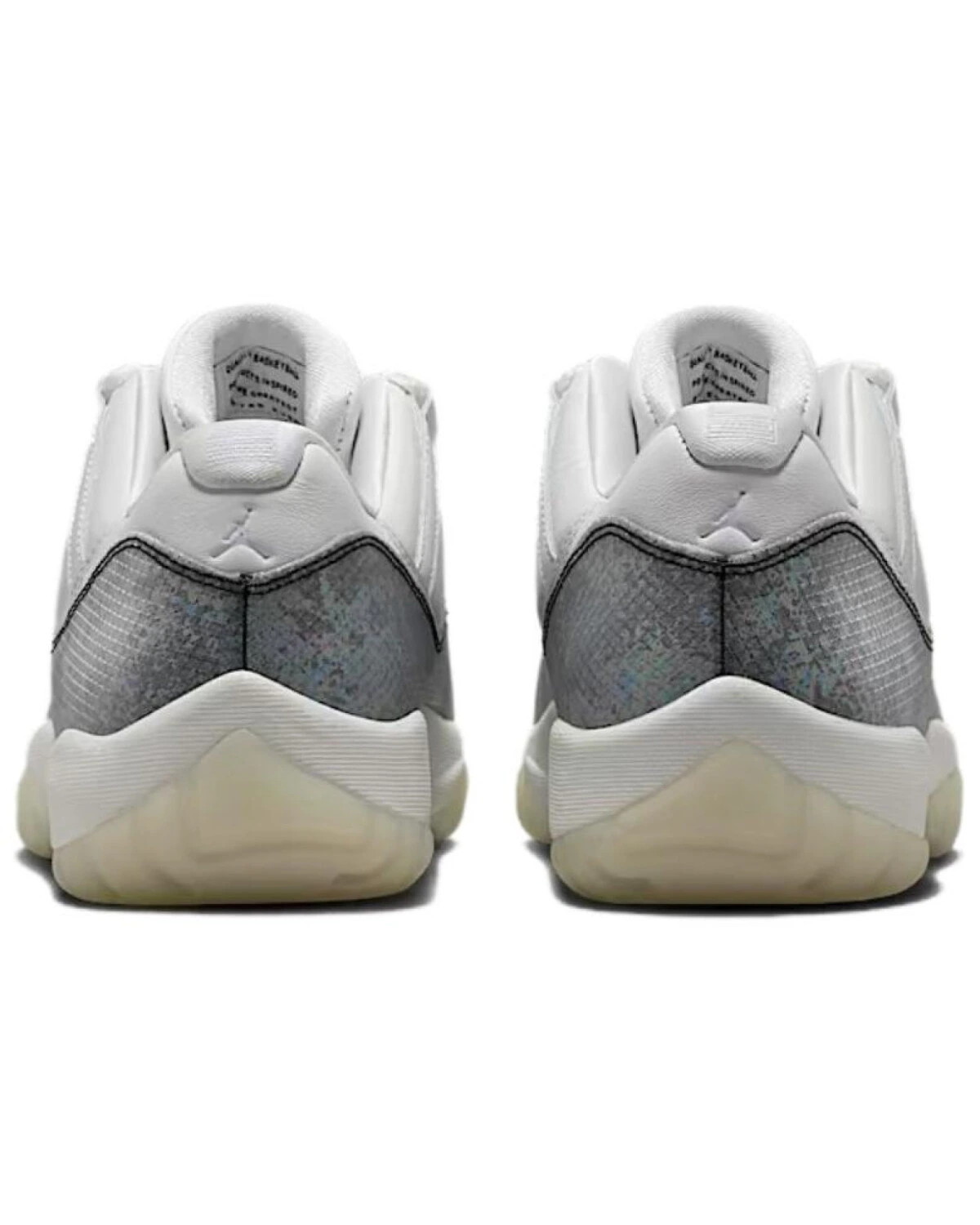 Jordan Air Jordan 11 кроссовки белые с фиолетово-черными деталями картинка