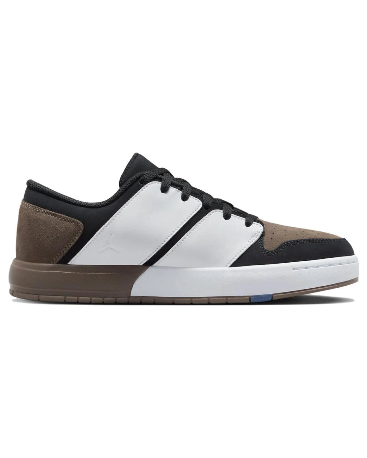 Jordan Nu Retro 1 unisex кроссовки коричневые с чёрно-белыми вставками картинка