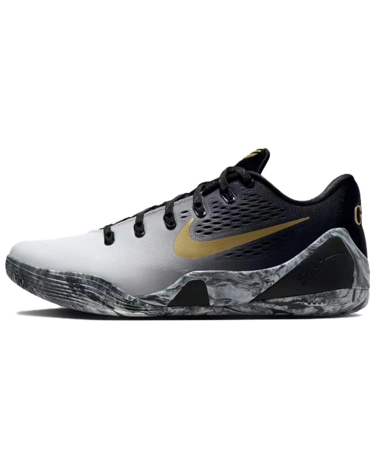 Nike Kobe 9 EM баскетбольные кроссовки нескользящие черно-белые картинка