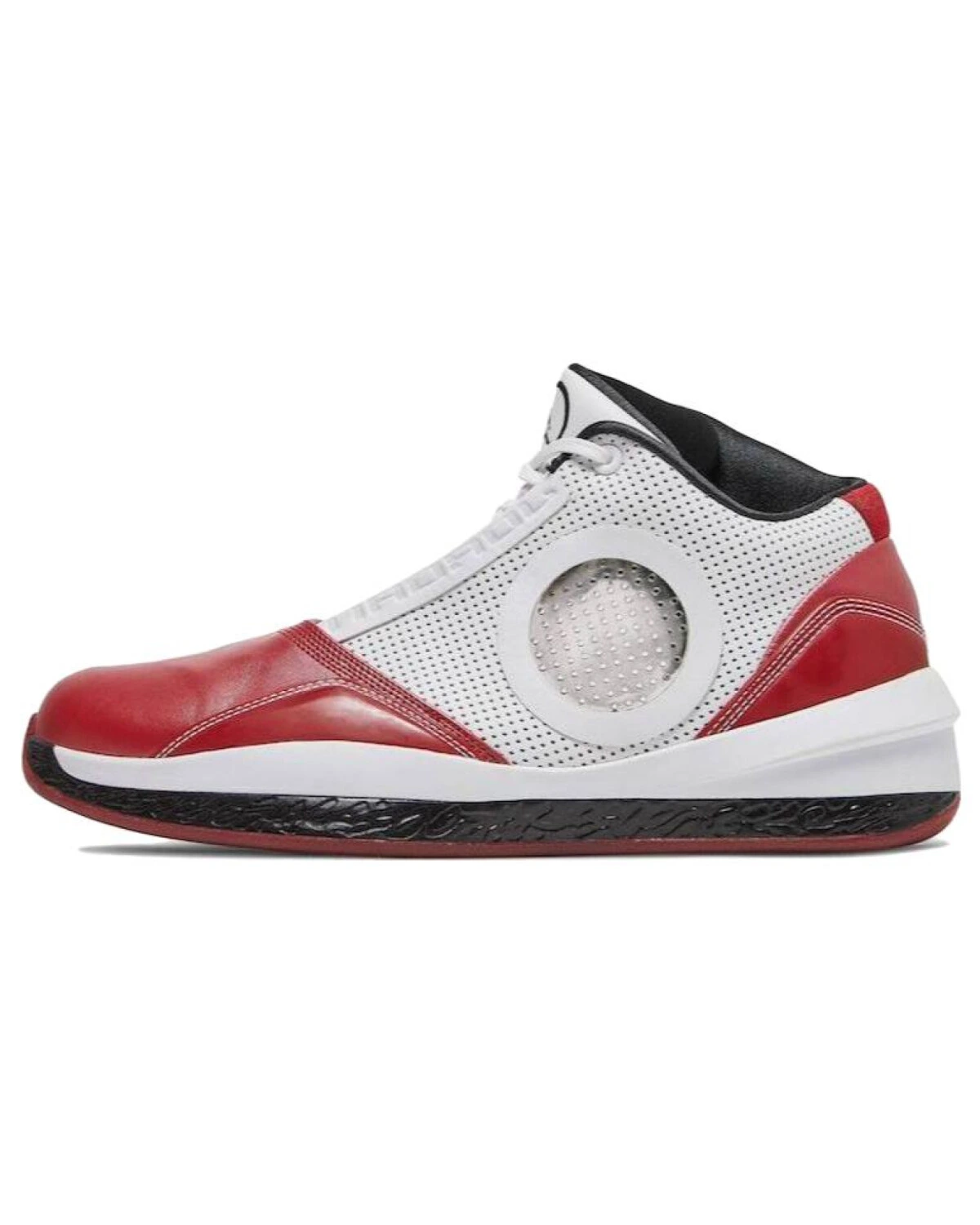 Jordan Air Jordan 2010 Details мужские спортивные кроссовки кожаные красно-белые-чёрные картинка