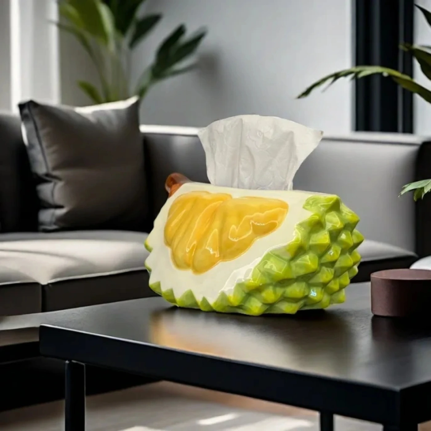 Салфетница в виде дуриана (Светло-зеленый) картинка