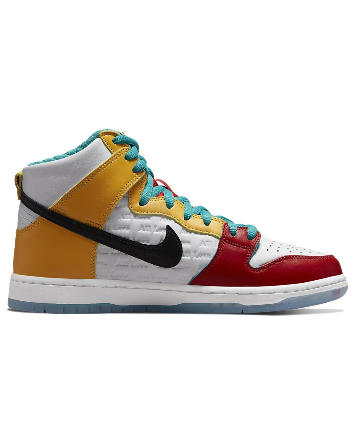 Nike Dunk SB Pro QS унисекс кроссовки высокие черно-белые картинка
