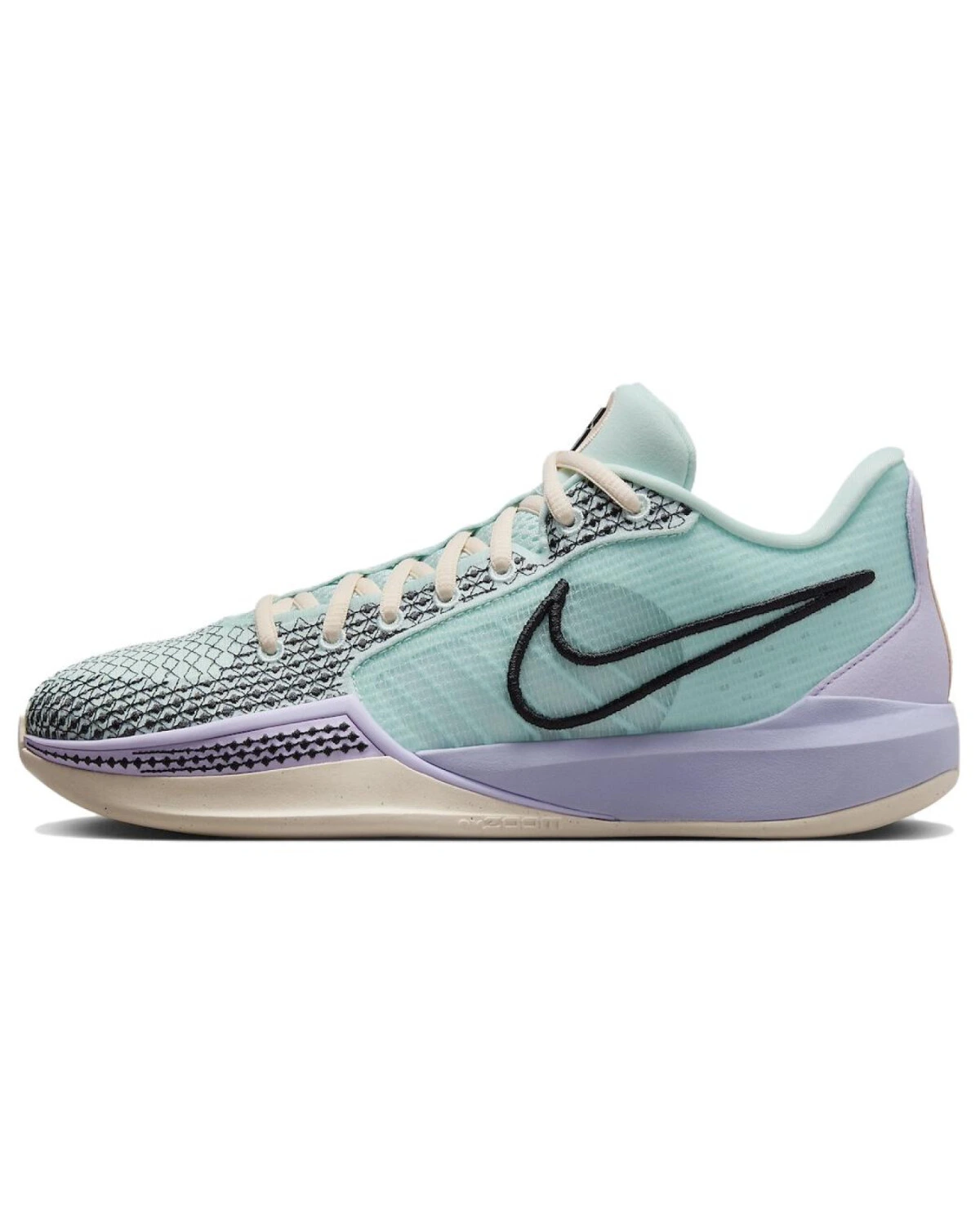 Nike Sabrina 1 женские спортивные кроссовки серебристо-зеленые картинка