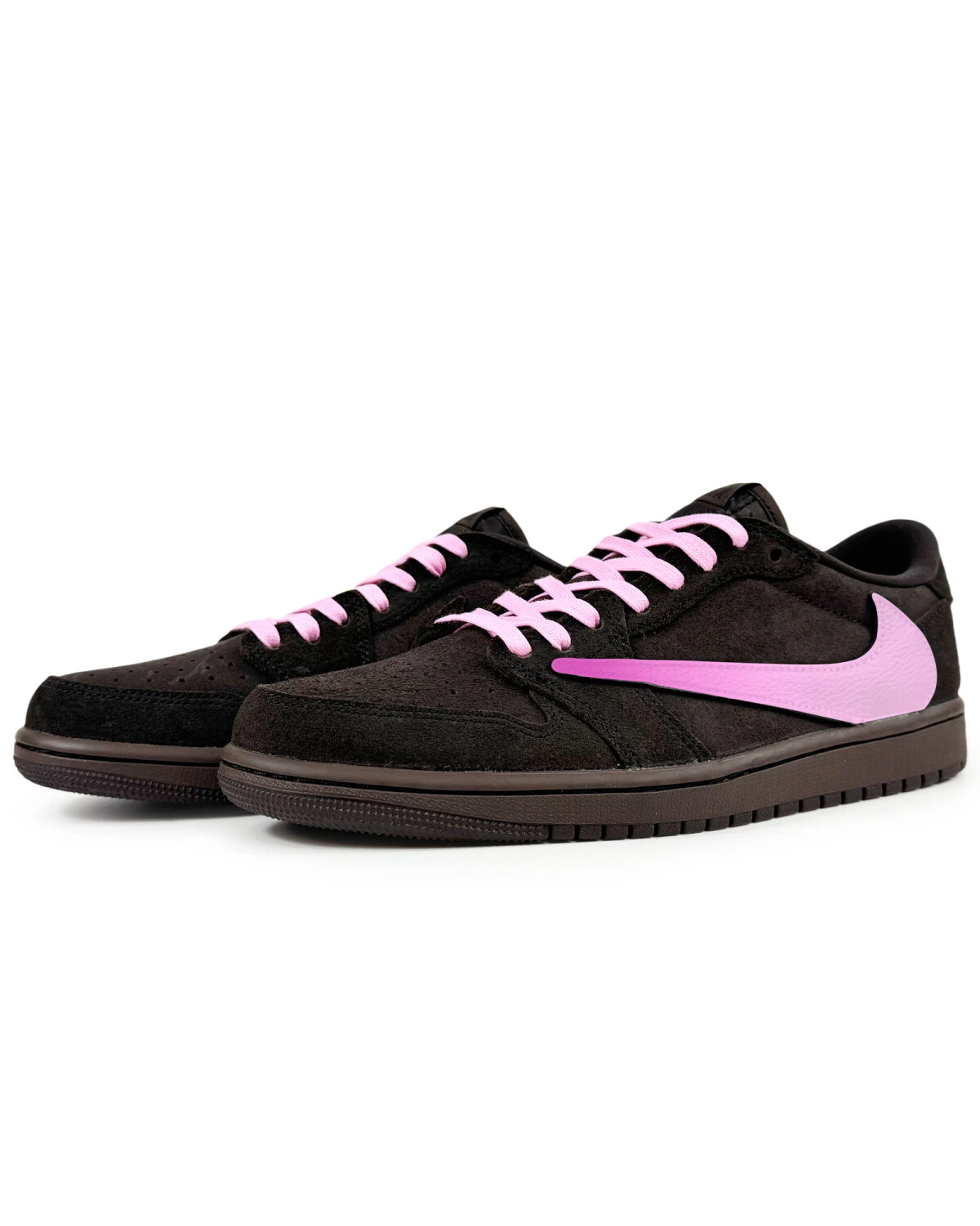 Jordan Air Jordan 1 unisex кроссовки спортивные коричневые с амортизацией картинка