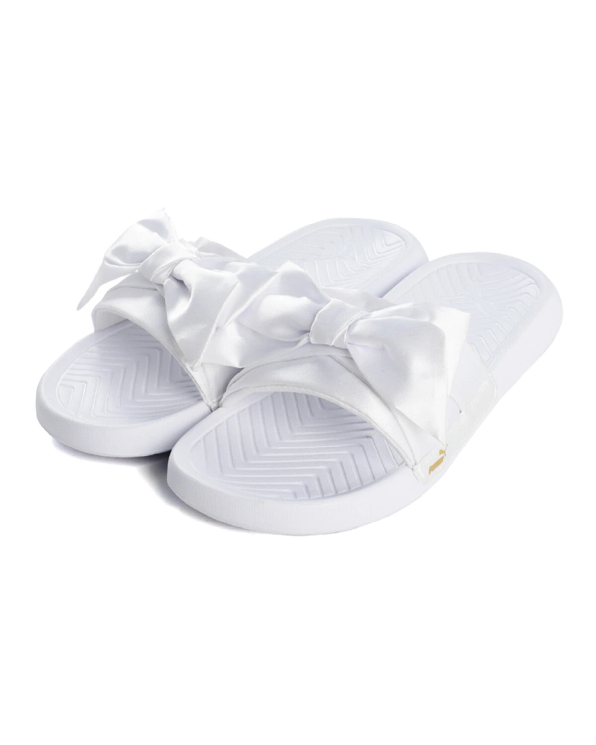 PUMA Popcat Bow женские шлепанцы белые повседневные с бантом картинка