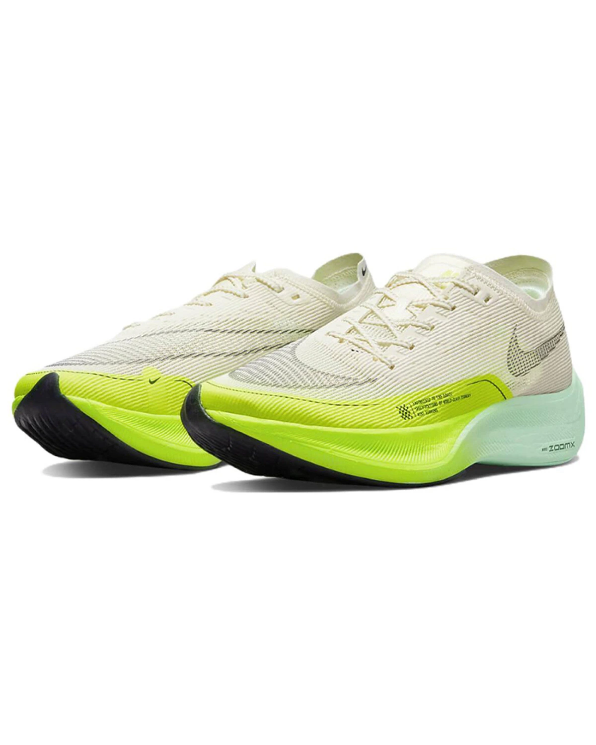 Nike ZoomX Vaporfly Next% 2 мужские кроссовки для марафона с карбоновой пластиной зеленые картинка