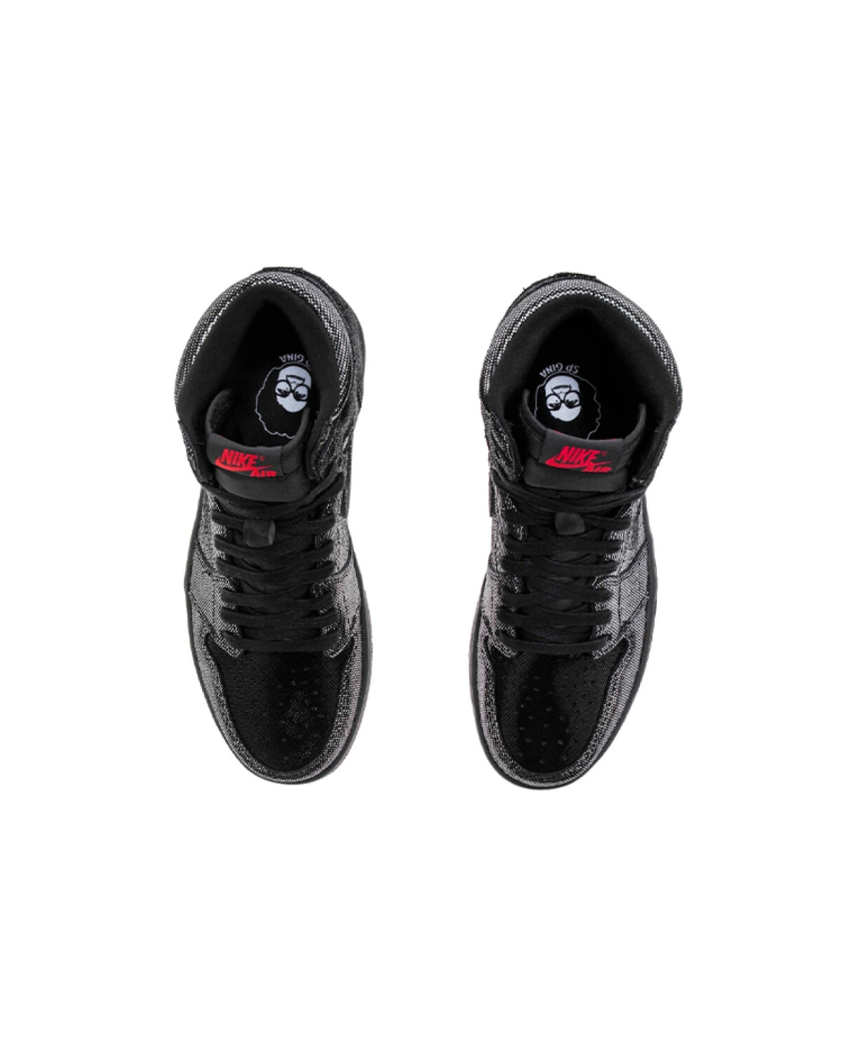 Jordan Air Jordan 1 High OG SP Gina мужские высокие кроссовки черно-красные картинка