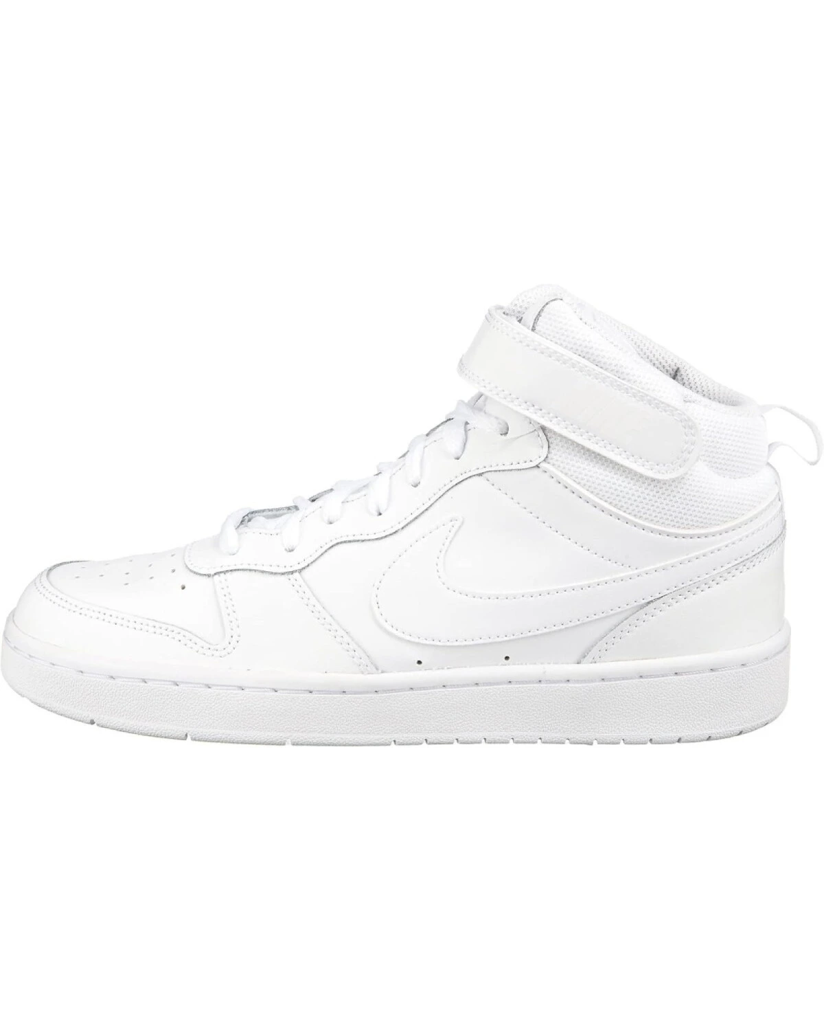 Nike Court Borough Mid 2 детские кроссовки с магнитной застежкой белые картинка
