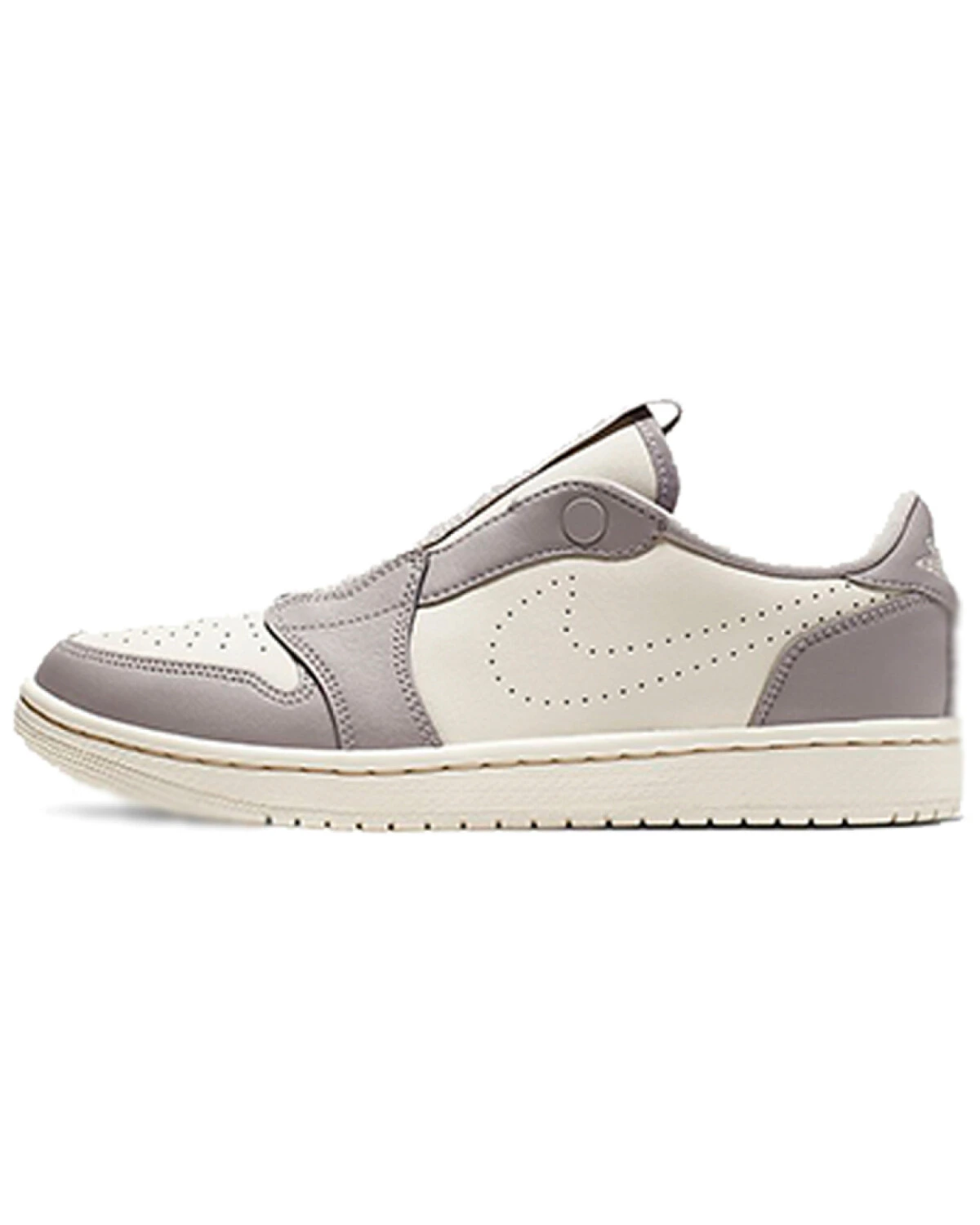 Jordan Air Jordan 1 RET Low Slip женские кроссовки кожаные серо-белые картинка