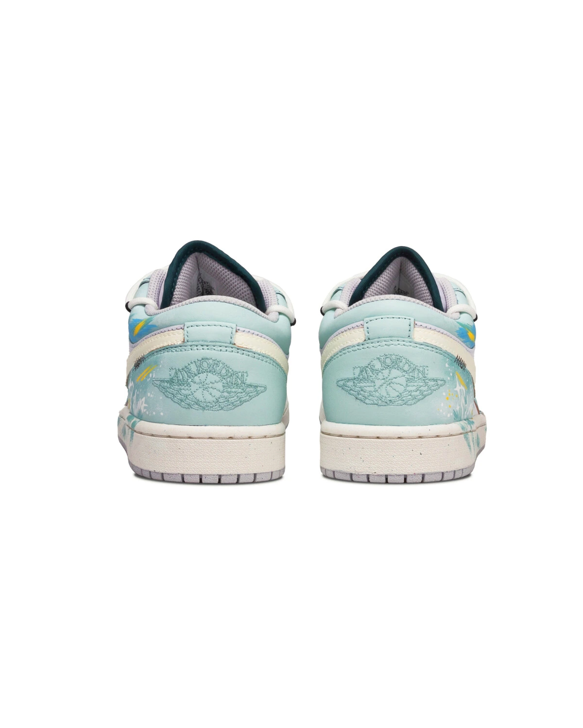 Jordan Air Jordan 1 унисекс кроссовки мята натуральная кожа картинка