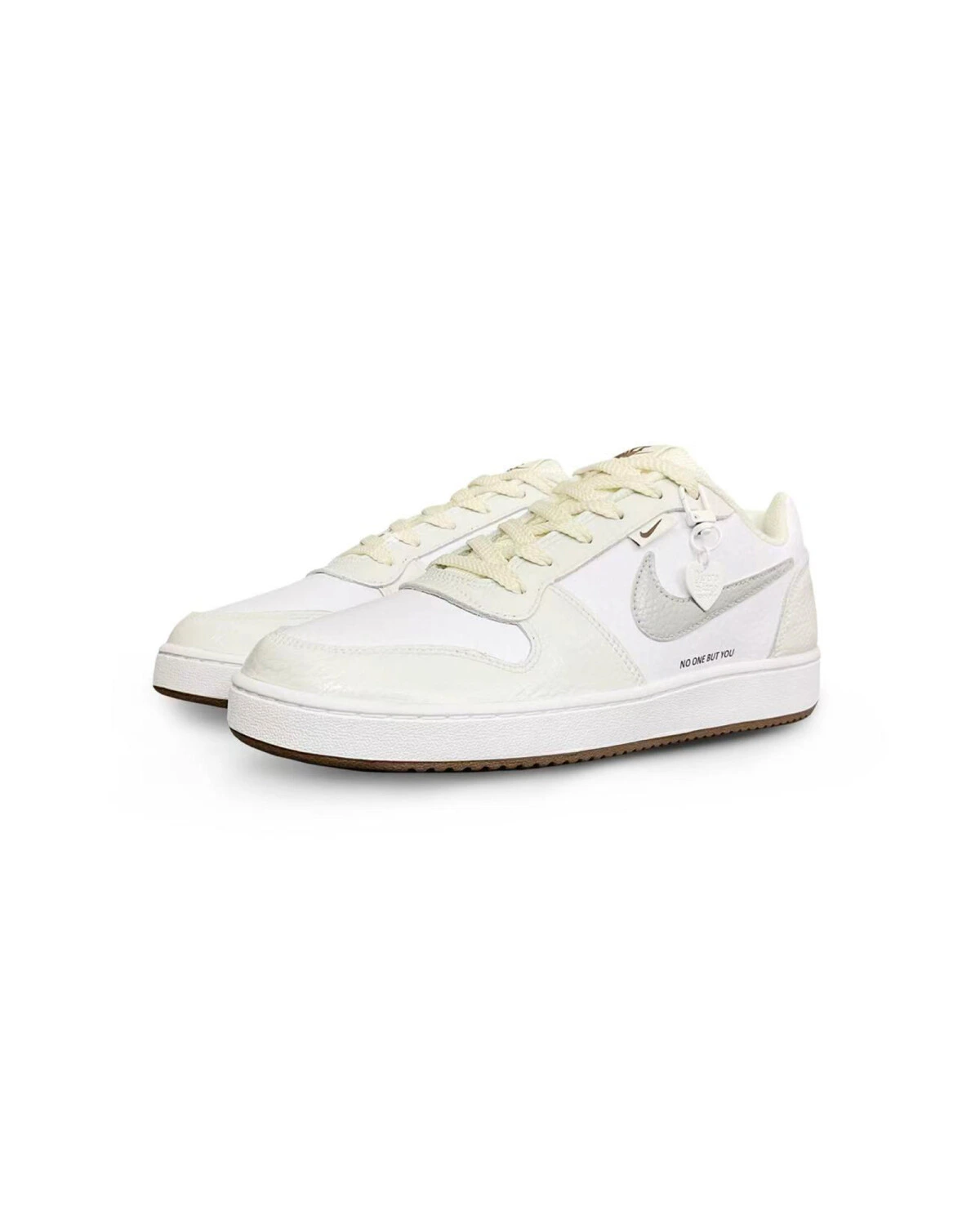 Nike EBERNON мужские кроссовки серо-бежевые с шнуровкой и сердечком картинка