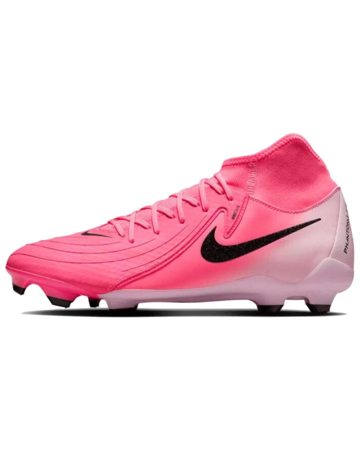 Nike Phantom Luna 2 unisex футбольные бутсы розово-черные с шипами для искусственного газона картинка