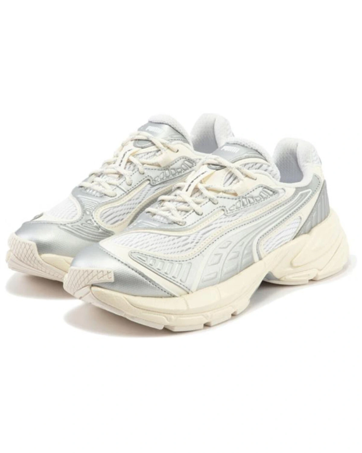 PUMA Velophasis unisex кроссовки толстоподошвенные серебряные картинка