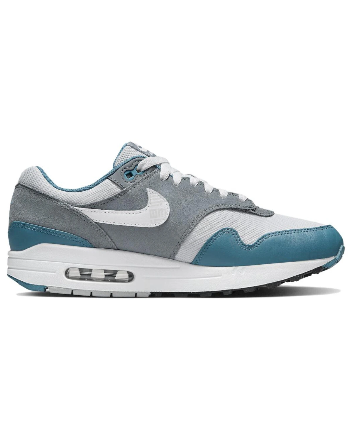 Nike Air Max 1 мужские повседневные кроссовки с амортизацией Air Max серо-голубые картинка