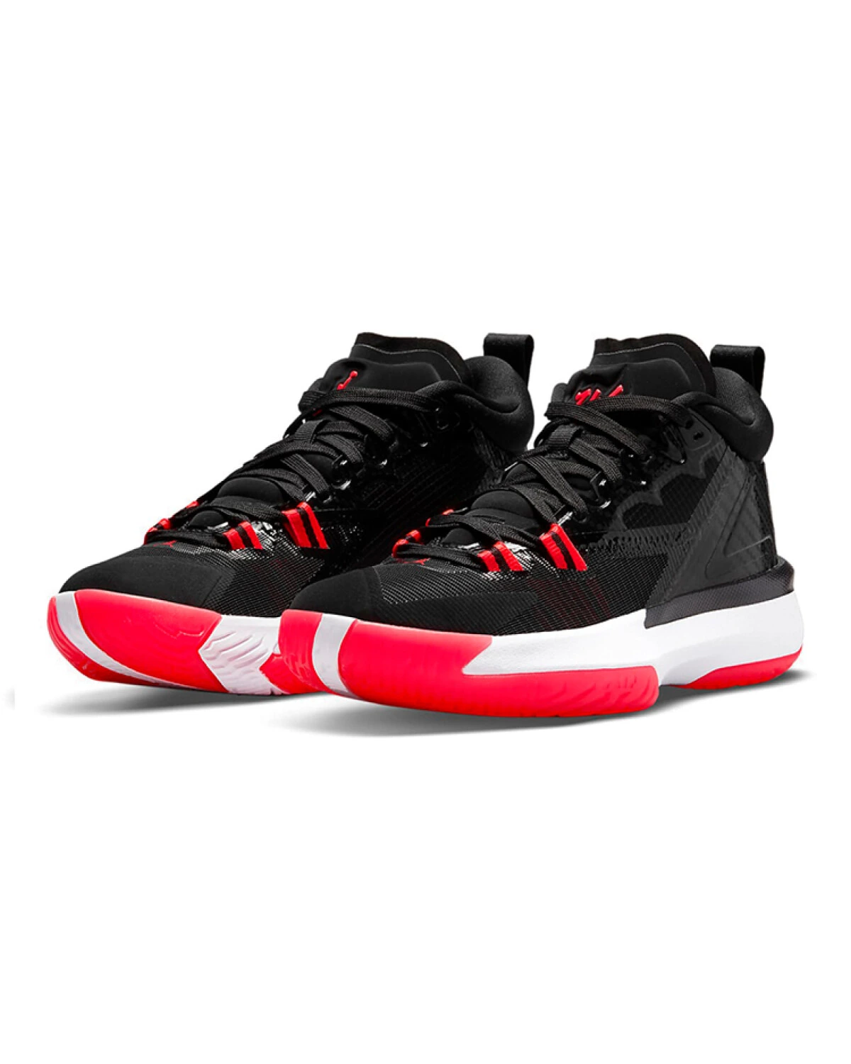 Jordan Zion 1 "Infrared" спортивные кроссовки черно-красные картинка