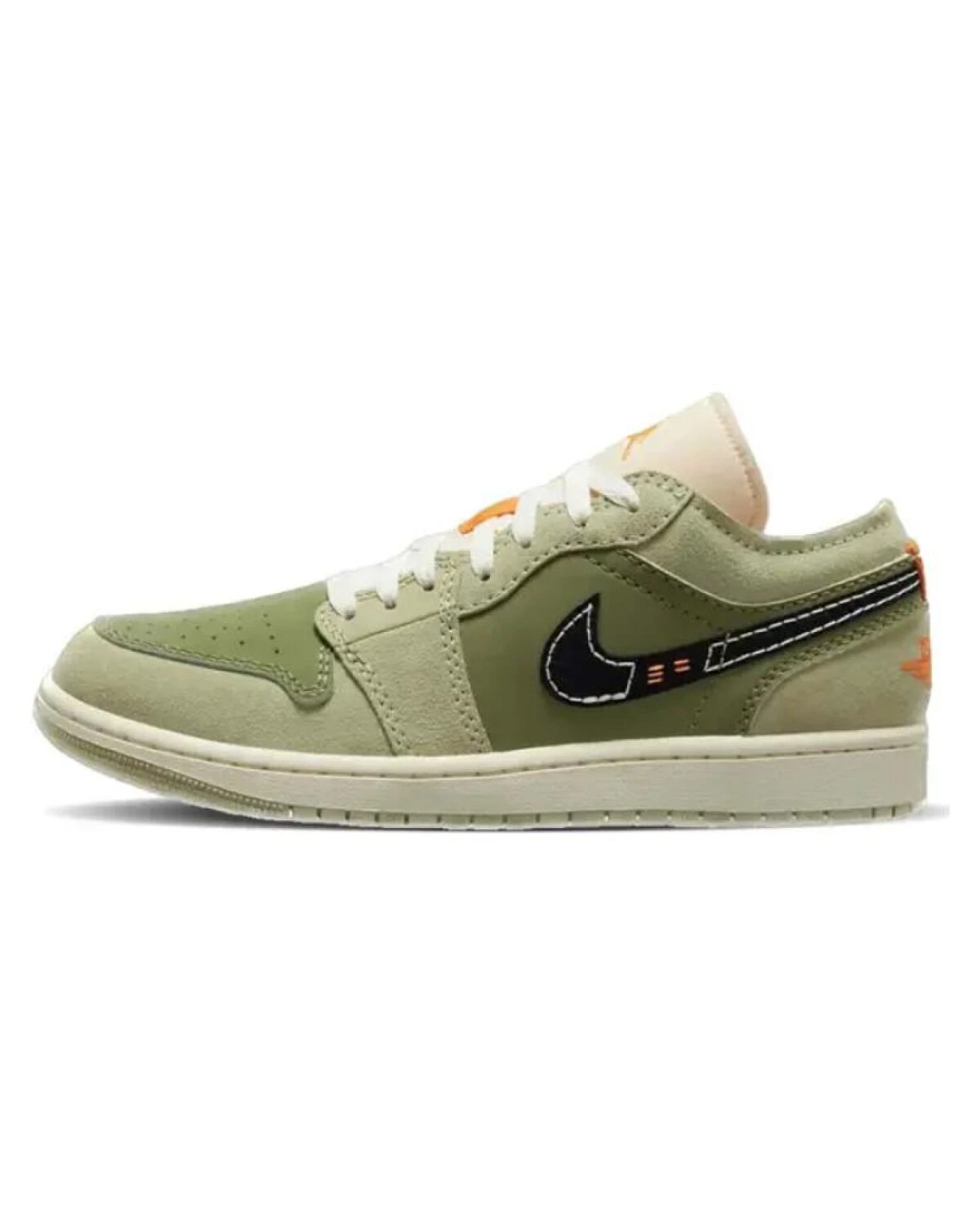 Jordan Air Jordan 1 унисекс кроссовки зеленые кожаные картинка