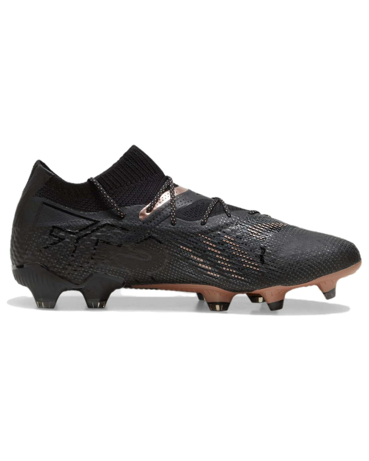 Puma Future 7 Ultimate унисекс кроссовки черные спортивные для футбола картинка