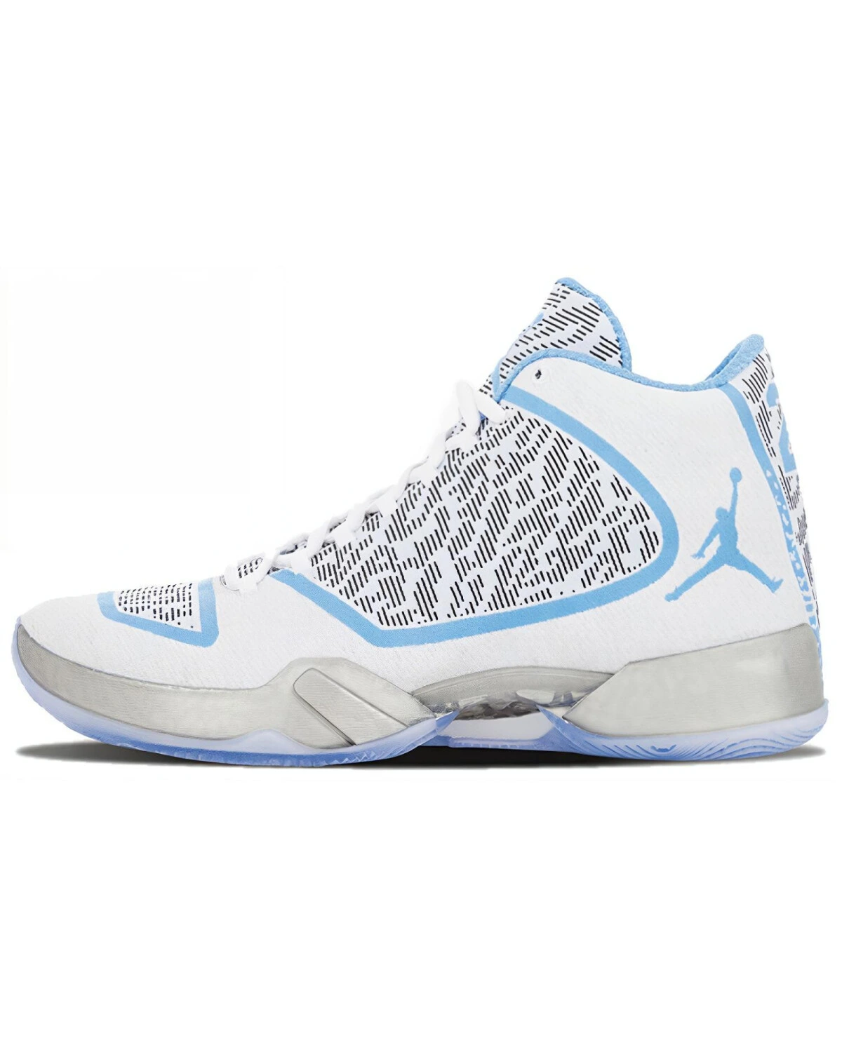 Jordan Air Jordan 29 Pantone мужские баскетбольные кроссовки высокие бело-сине-черные картинка
