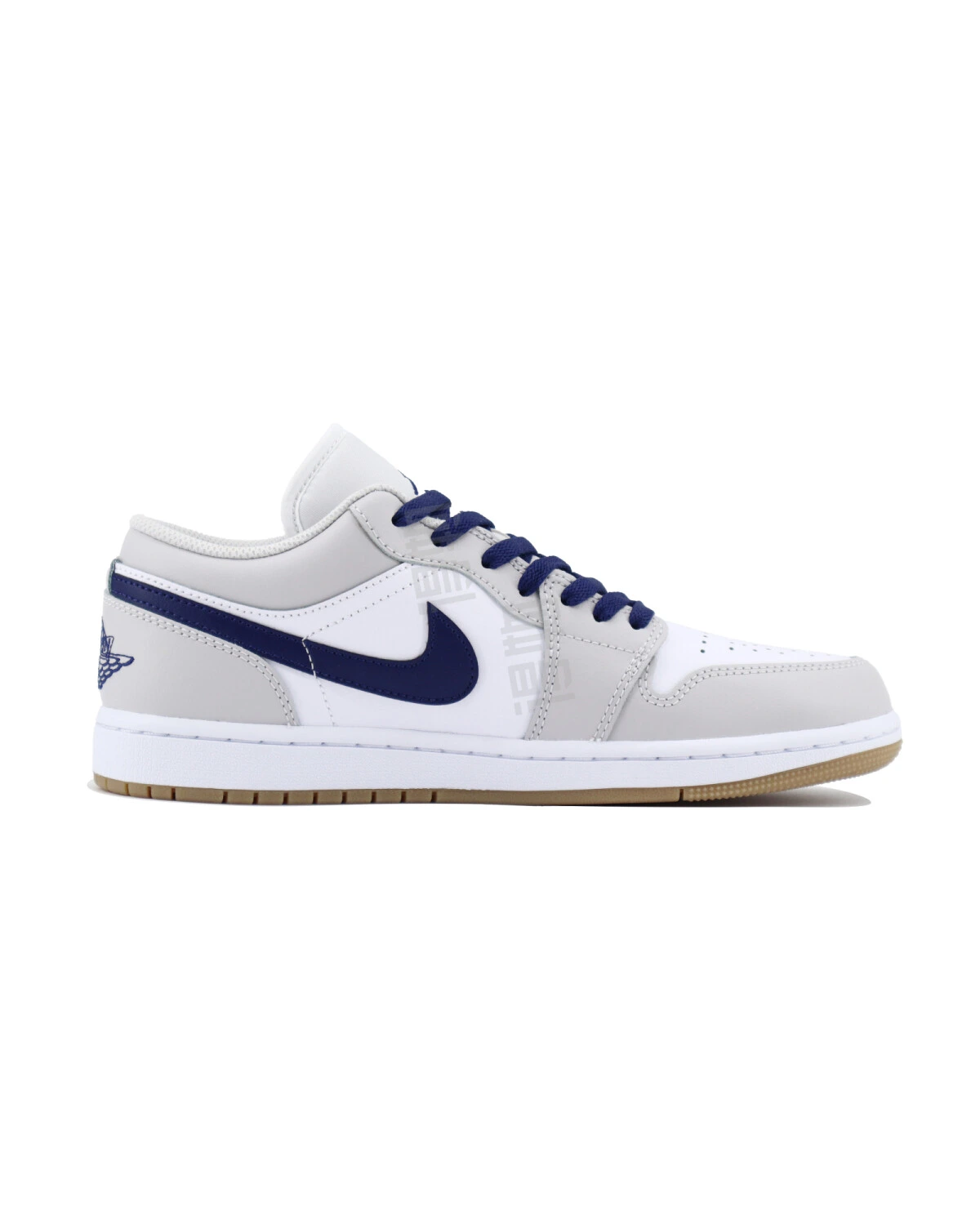 Jordan Air Jordan 1 унисекс кроссовки бело-серые ретро баскетбольные картинка