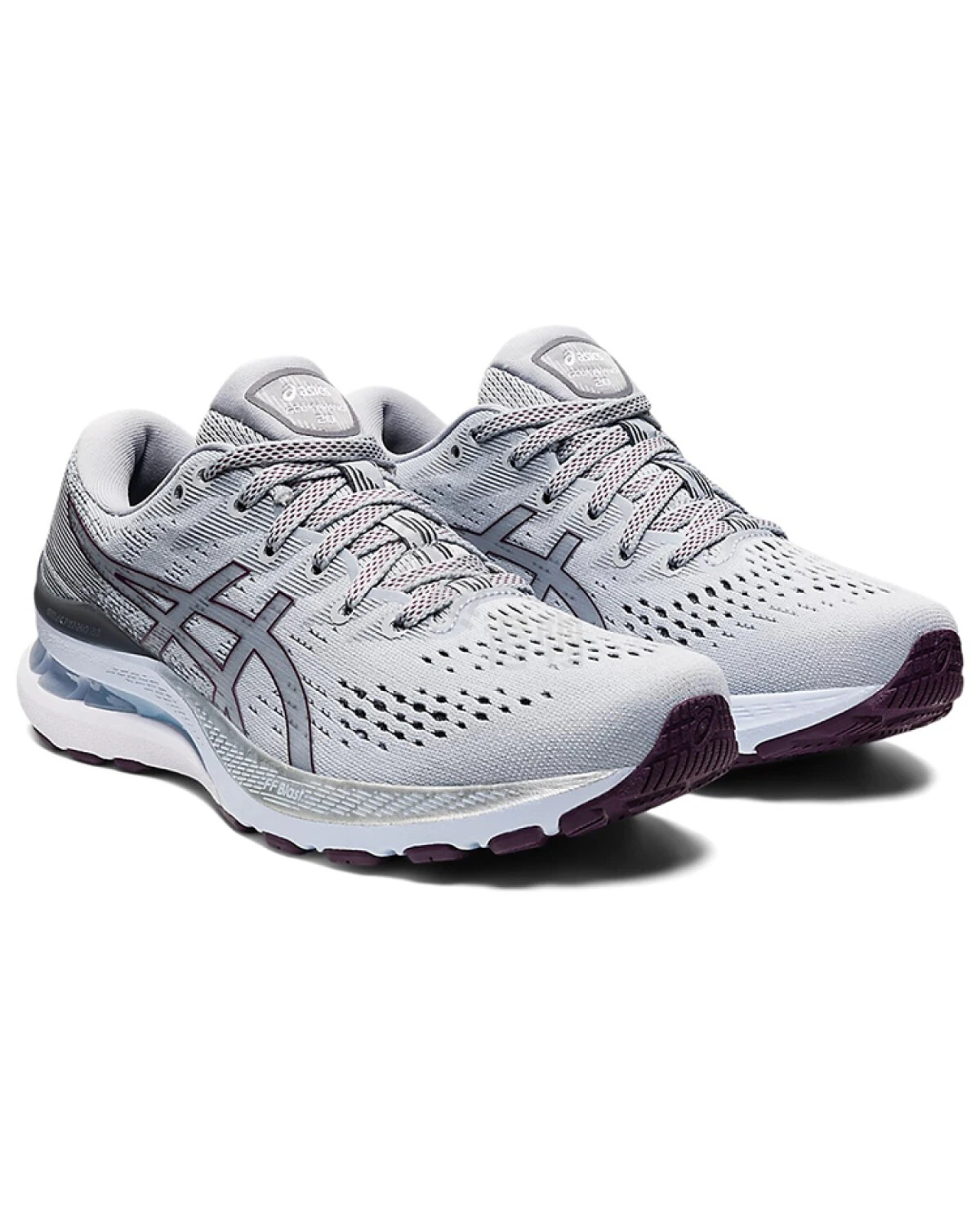 Asics Gel-Kayano 28 женские кроссовки для бега с амортизацией туманно-серые картинка