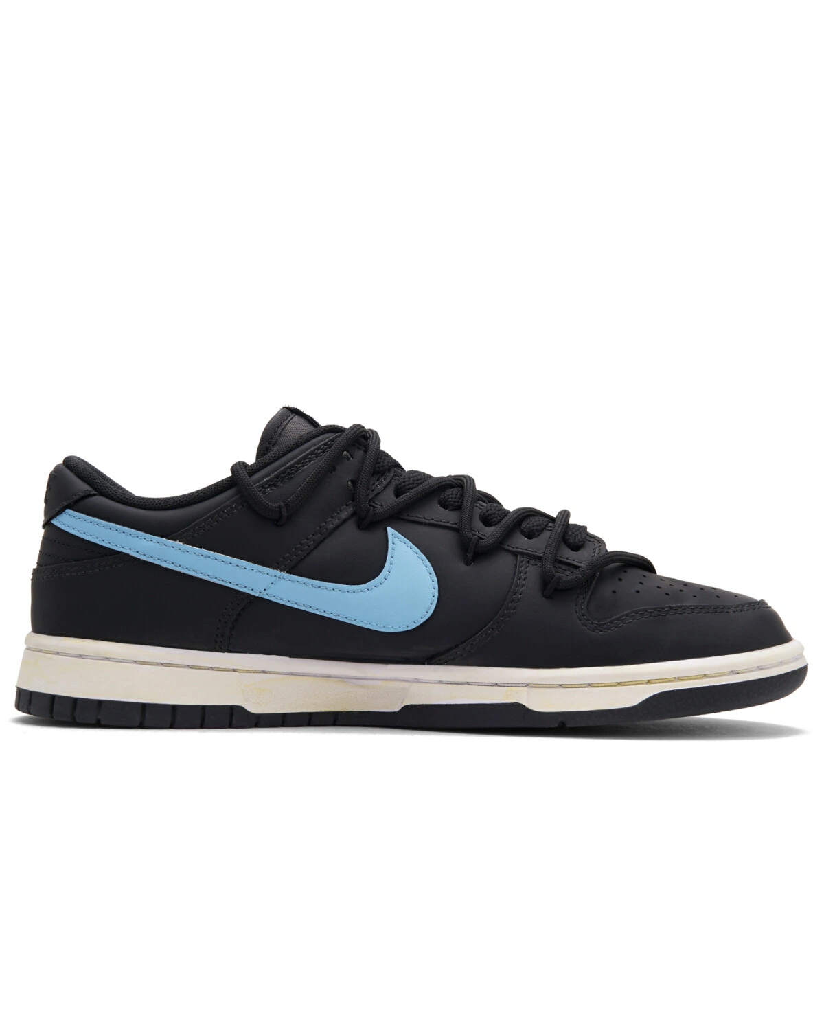 Nike Dunk Black Blue Track мужские и женские кроссовки черно-синие комфортные картинка